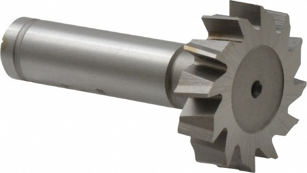 Made in USA CSTKY1080 Woodruff Keyseat Cutter: 1.25" Cut Dia, 0.3125" Cut Width, 1/2" Shank Dia, Staggered Tooth Image