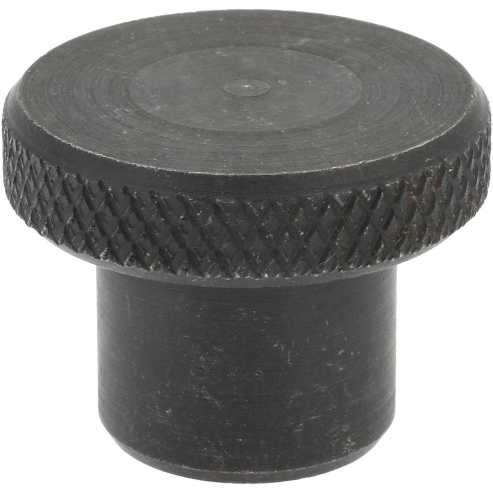 1" Head, Knurled Knob - Tapped, Steel