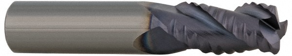 ProMax 100-03612 Corner Radius End Mill: 9/16" Dia, 1-1/4" LOC, 0.055 to 0.065" Radius, 4 Flutes, Solid Carbide Image