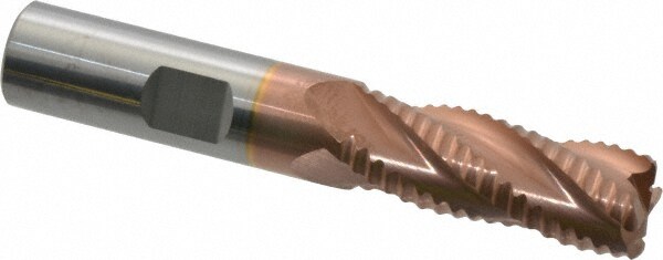 Corner Radius End Mill: 1/2" Dia, 1-1/4" LOC, 0.055 to 0.065" Radius, 4 Flutes, Solid Carbide