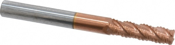 ProMax 101-01612 Corner Radius End Mill: 1/4" Dia, 3/4" LOC, 0.04 to 0.05" Radius, 4 Flutes, Solid Carbide Image