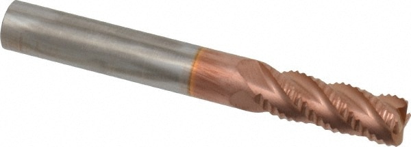 ProMax 101-02012 Corner Radius End Mill: 5/16" Dia, 3/4" LOC, 0.04 to 0.05" Radius, 4 Flutes, Solid Carbide Image