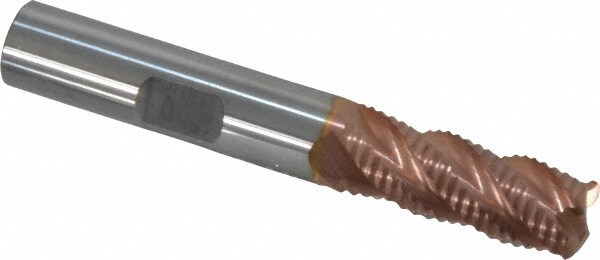 ProMax 101-02412 Corner Radius End Mill: 3/8" Dia, 7/8" LOC, 0.055 to 0.065" Radius, 4 Flutes, Solid Carbide Image