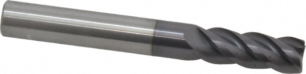 ProMax 111-02014 Square End Mill: 5/16 Dia, 3/4 LOC, 5/16 Shank Dia, 2-1/2 OAL, 4 Flutes, Solid Carbide Image