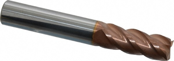 ProMax 111-02412 Square End Mill: 3/8 Dia, 7/8 LOC, 3/8 Shank Dia, 2-1/2 OAL, 4 Flutes, Solid Carbide Image