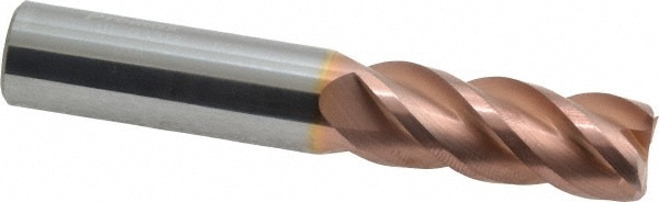 ProMax 111-03212 Square End Mill: 1/2 Dia, 1-1/4 LOC, 1/2 Shank Dia, 3 OAL, 4 Flutes, Solid Carbide Image