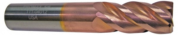 ProMax 111-01412 Square End Mill: 7/32 Dia, 3/4 LOC, 1/4 Shank Dia, 2-1/2 OAL, 4 Flutes, Solid Carbide Image