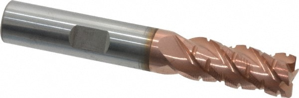 ProMax 120-02412 Corner Radius End Mill: 3/8" Dia, 7/8" LOC, 0.02" Radius, 4 Flutes, Solid Carbide Image