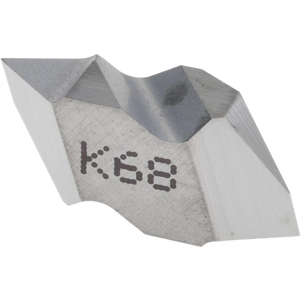 Threading Insert: NTP2R K68, Carbide - K68, Bright/Uncoated Finish, Partial Profile 60 Degree, 0.70-3.00 mm & 8-36 TPI External, Series Top Notch