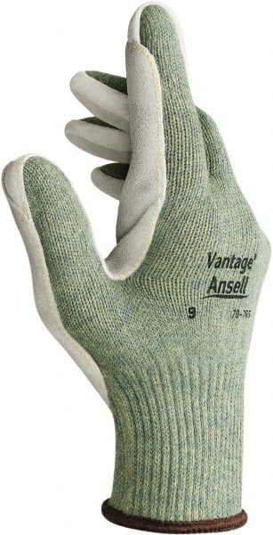 Ansell 70-765-9 Cut & Abrasion-Resistant Gloves: Size L, ANSI Cut A5, Leather 