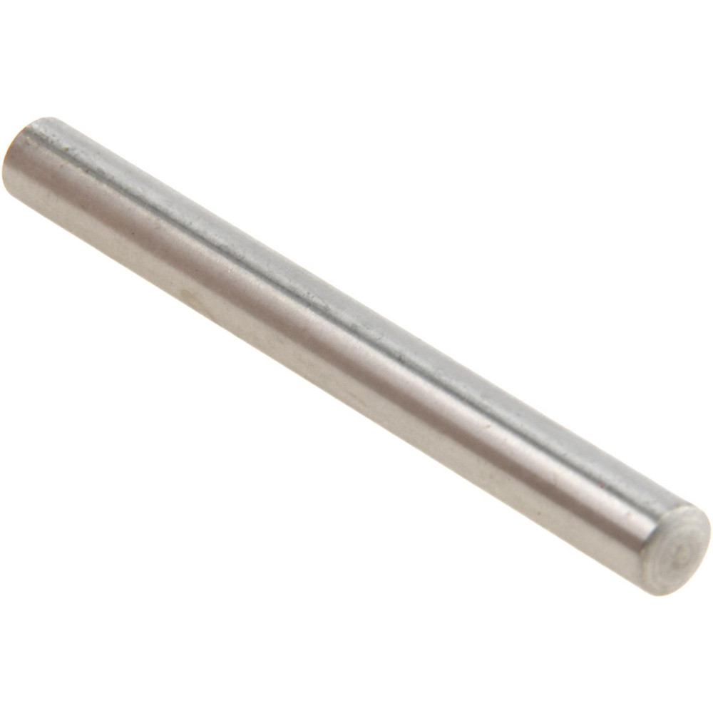 Dowel Pin: 4.00 mm Dia, 40.00 mm OAL, Stainless Steel, Grade 316, Bright/Uncoated Finish - Rounded, DIN 7 EN ISO 2338