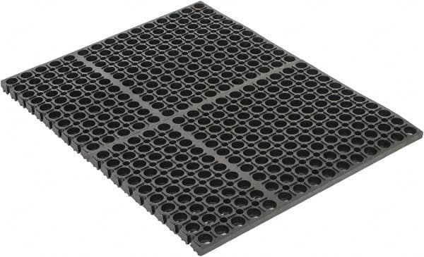 PRO-SAFE 39171092018X24 Anti-Fatigue Mat: 24" Length, 18" Wide, 7/8" Thick, CFR Rubber, Straight Edge, Heavy-Duty 