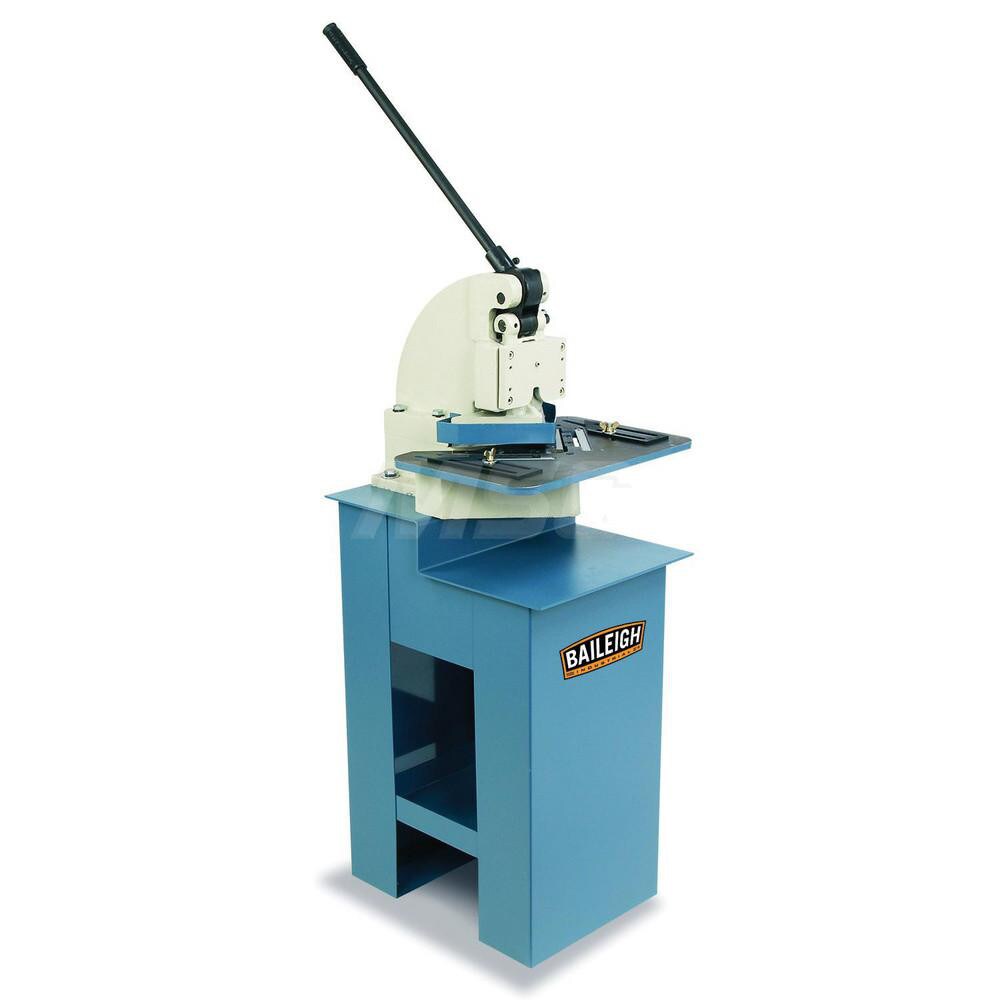Metal Notchers; Maximum Notching Dimensions (Inch): 6 x 6 ; Horsepower (HP): Manual ; Belt Size (Inch): N/A ; Maximum Mild Steel Capacity (Gauge): 16 ; Table Width (Inch): 18 ; Table Depth (Inch): 12