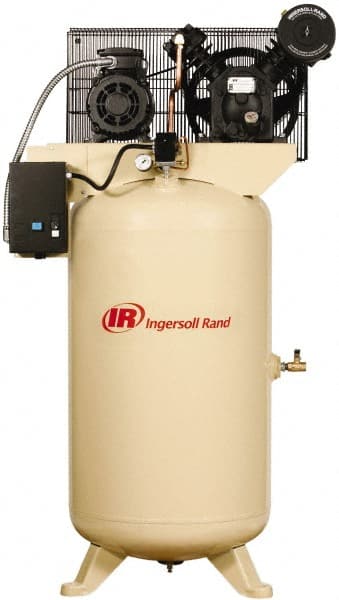 Ingersoll-Rand 45465028 Stationary Electric Air Compressor: 5 hp, 80 gal 