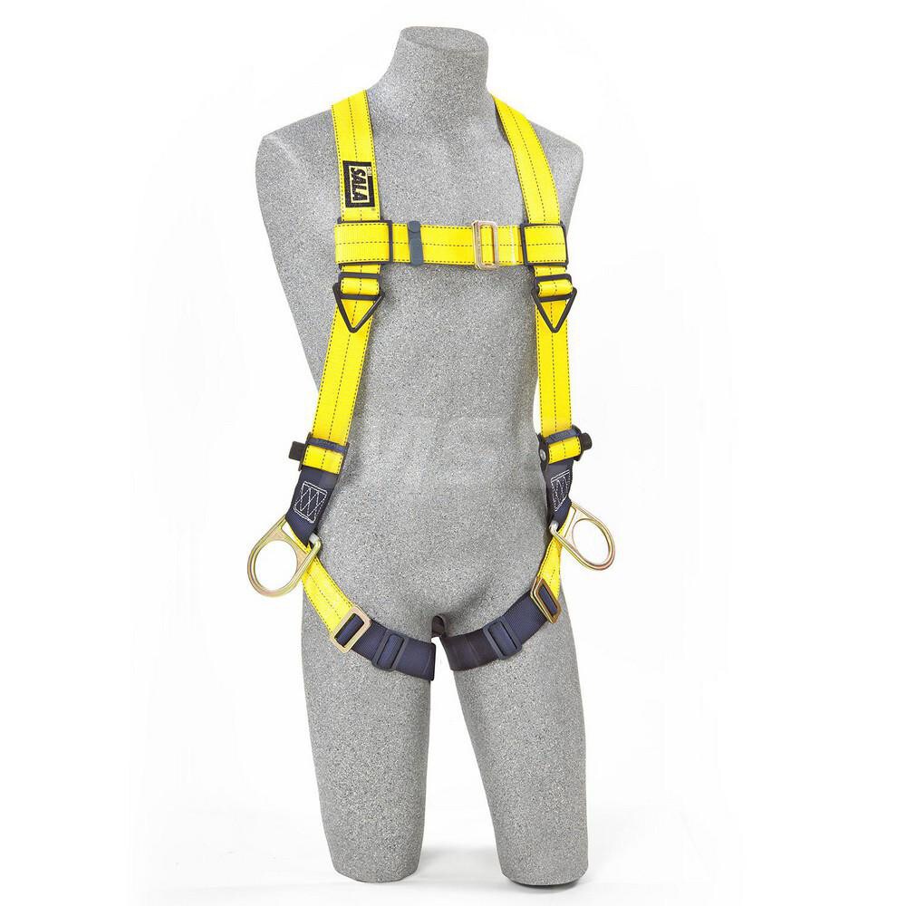 Fall Protection Harnesses: 420 Lb, Vest Style, Size X-Large, For Positioning, Polyester, Back & Side