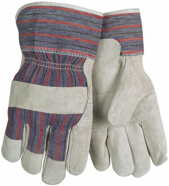 Gloves: Size L, Fleece-Lined, Cowhide