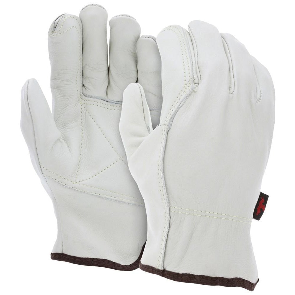 MCR Safety 1400XL Leather Gloves, Gray, XL, PR