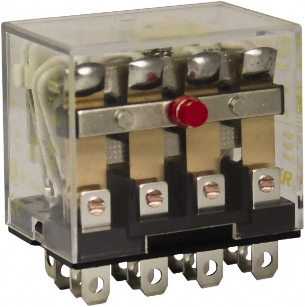 Square D 8501RS44V14 1/2 hp at 120 Volt & 3/4 hp at 240 Volt, Electromechanical Plug-in General Purpose Relay Image