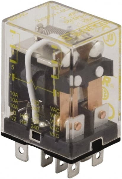 OMRON LY2N-AC110/120 Plug In Relay,8 Pins,Square,120VAC 