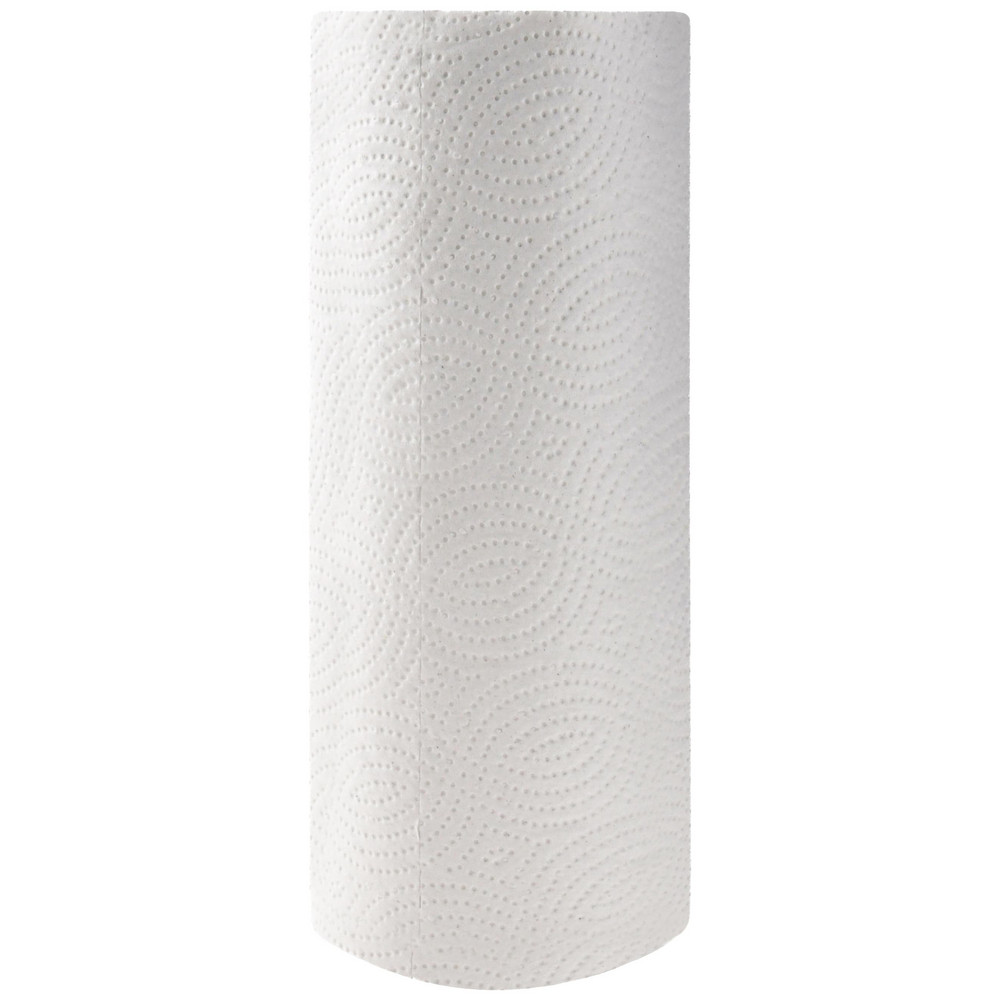 Paper Towels: Perforated Roll, 30 Rolls per Case, Roll, 2 Ply, White, Recycled Fiber - 11" Sheet Width, 9" Sheet Length, 85 Sheets Per Package