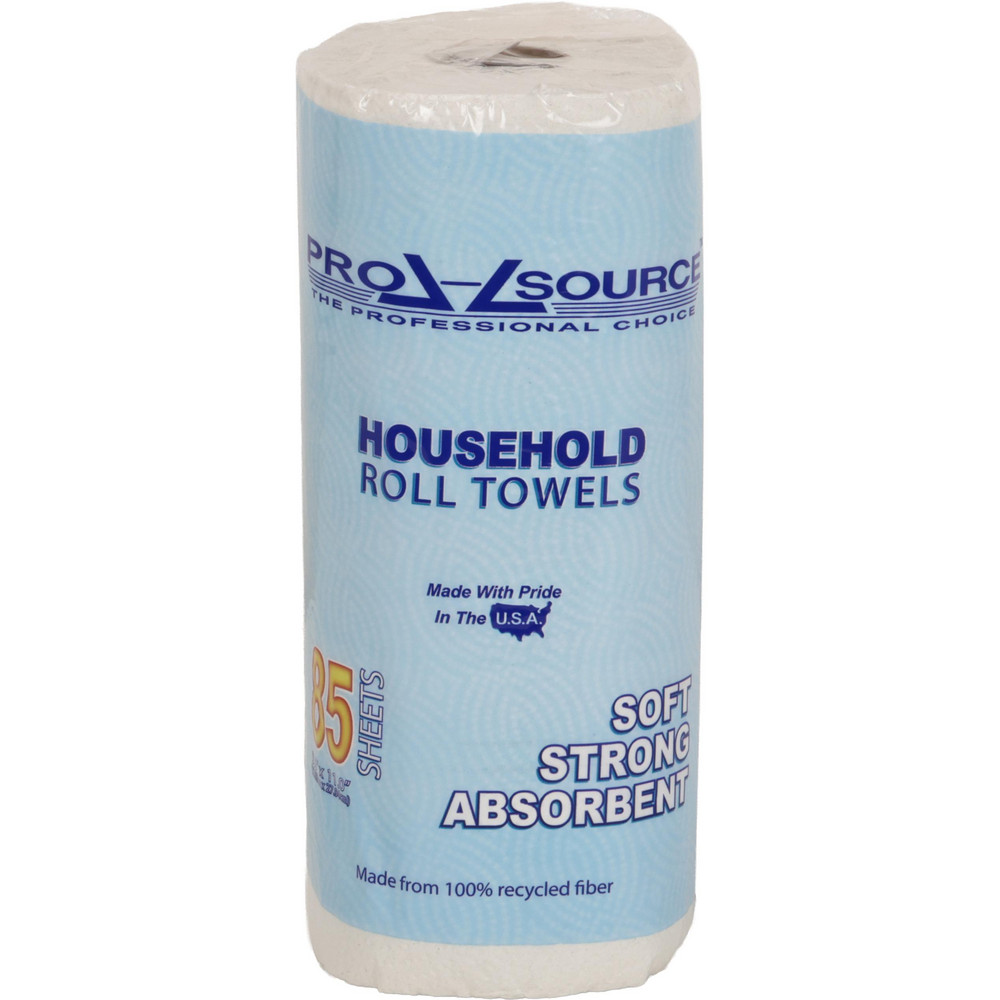 Paper Towels: Perforated Roll, 30 Rolls per Case, Roll, 2 Ply, White, Recycled Fiber