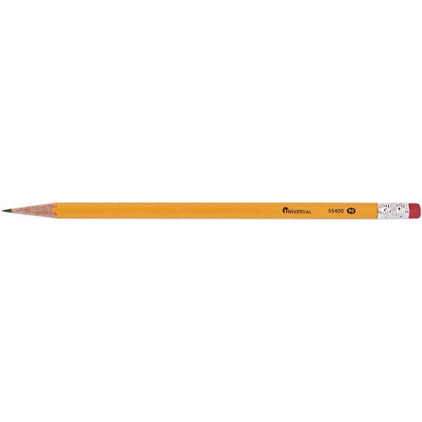 Economy Woodcase Pencil: Lead #2 Tip, Black - Black