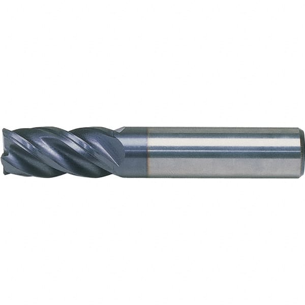 3/16" Diameter 5/8" LOC 4 Flute Single End Carbide End Mill USA #16632 