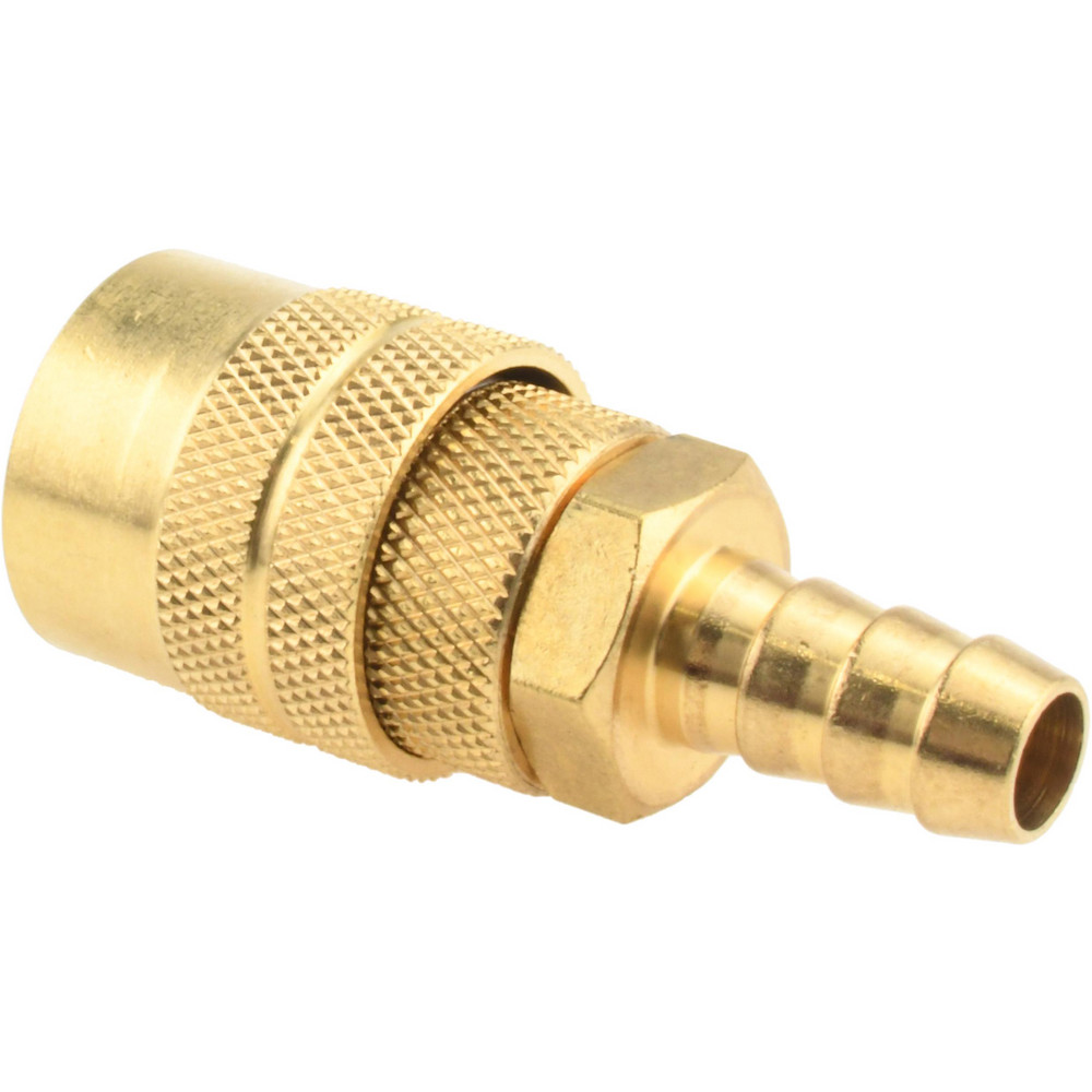 Pneumatic Hose Coupling: 1/4" Body Dia, Industrial Interchange