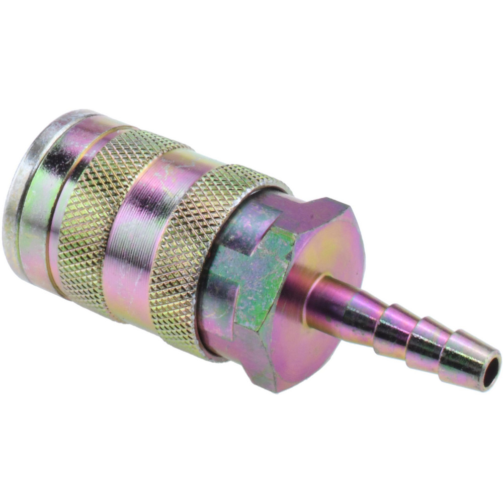 Pneumatic Hose Coupling: 3/8" Body Dia, Industrial Interchange