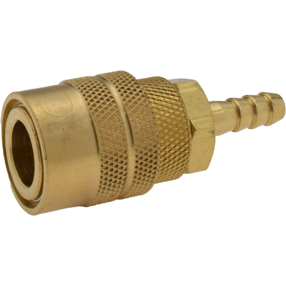 Pneumatic Hose Coupling: 1/4" Body Dia, Industrial Interchange