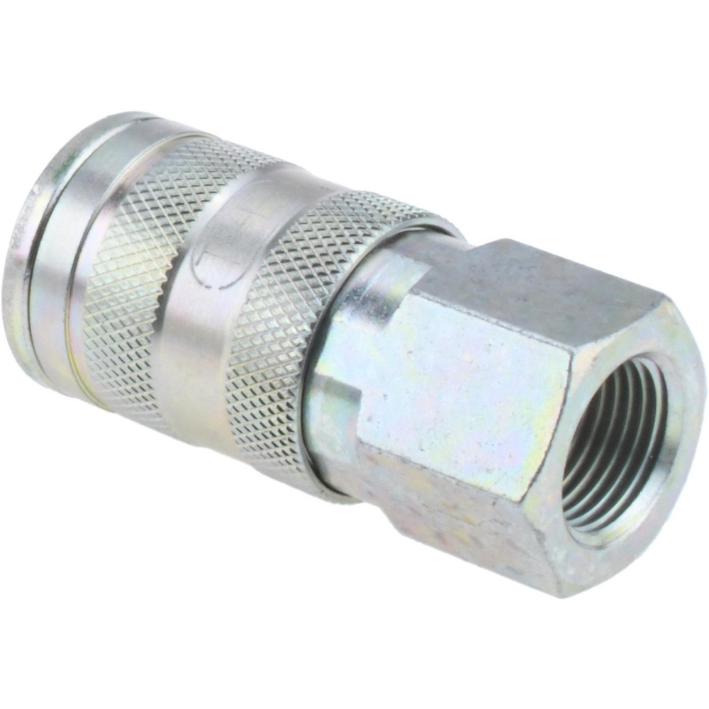 Pneumatic Hose Coupling: 3/8" Thread, 3/8" Body Dia, Tru-Flate Automotive Interchange