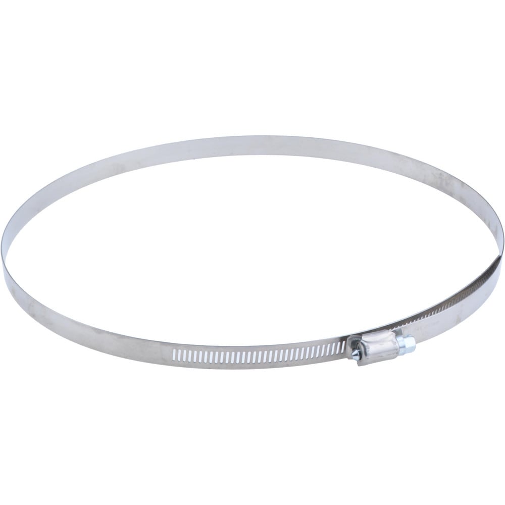 Worm Gear Clamp: SAE 176, 9-1/2 to 11-1/2" Dia, Stainless Steel & Carbon Steel Band