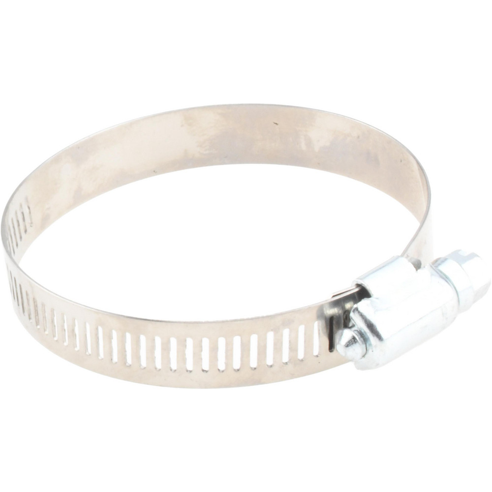 Worm Gear Clamp: SAE 36, 1-3/4 to 2-3/4" Dia, Stainless Steel & Carbon Steel Band