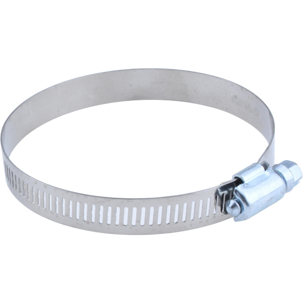 Worm Gear Clamp: SAE 48, 2-1/2 to 3-1/2" Dia, Stainless Steel & Carbon Steel Band