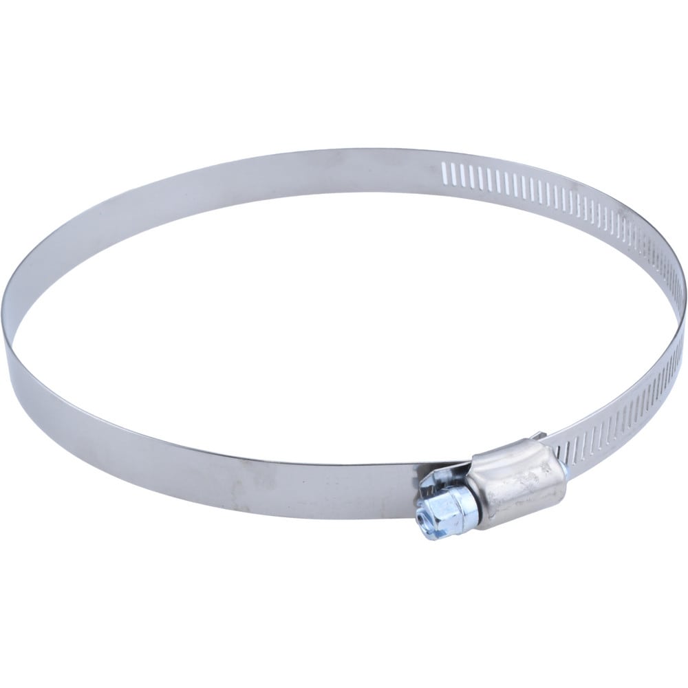 Worm Gear Clamp: SAE 88, 4 to 6" Dia, Stainless Steel & Carbon Steel Band