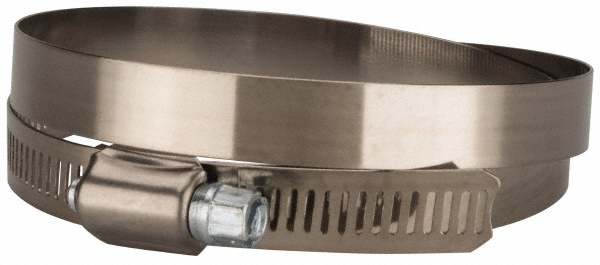 Worm Gear Clamp: SAE 116, 5-3/4 to 7-3/4" Dia, Stainless Steel & Carbon Steel Band