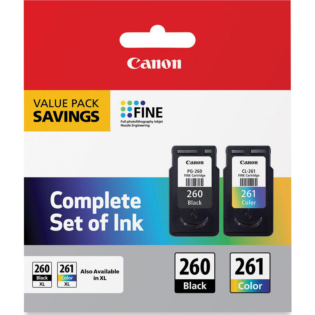 Canon Office Machine Supplies: Ink/Ink Cartridges, Black & Color, 1 per Pack - Use w/ Canon® PIXMA TR7020, TR7020a, TS5320, TS6420, TS6420a