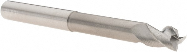 SGS 32708 Square End Mill: 3/8 Dia, 1/2 LOC, 3/8 Shank Dia, 4 OAL, 3 Flutes, Solid Carbide Image