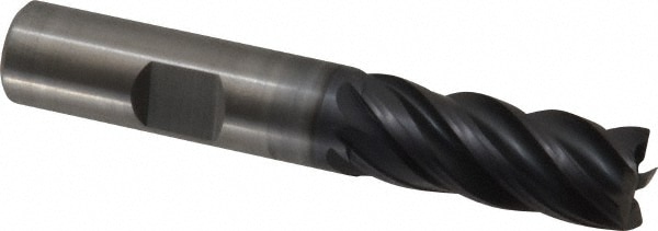 Kennametal 4048728 Square End Mill: 1/2 Dia, 1-1/4 LOC, 1/2 Shank Dia, 3 OAL, 5 Flutes, Solid Carbide Image