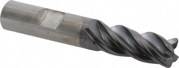 Kennametal 4071916 Corner Radius End Mill: 1/2" Dia, 1-1/4" LOC, 0.06" Radius, 4 Flutes, Solid Carbide Image