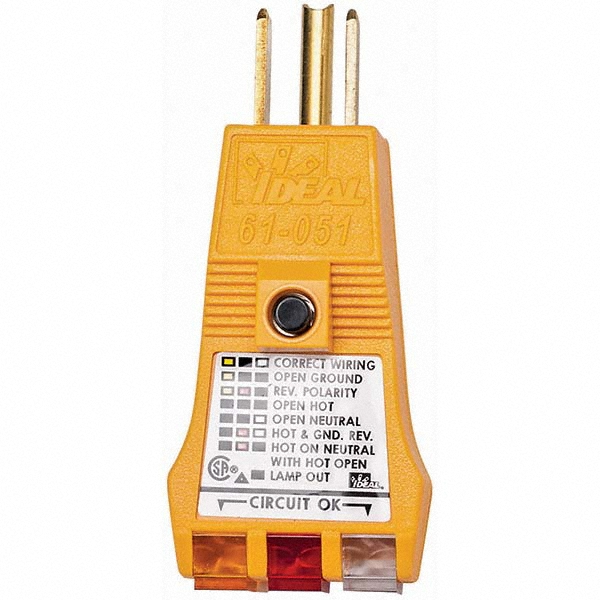 Brady Circuit Continuity & Voltage Testers Tester Type GFCI Tester