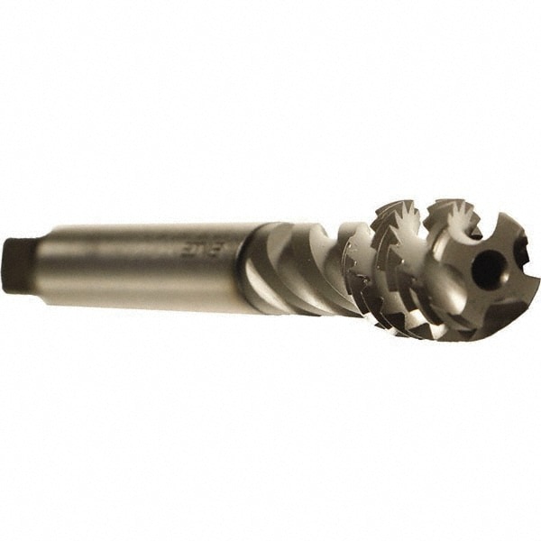 Emuge CU94C400.5016 Spiral Flute Tap: 3/4-10, UNC, 4 Flute, Modified Bottoming, 2B Class of Fit, Cobalt, GLT-1 Finish Image