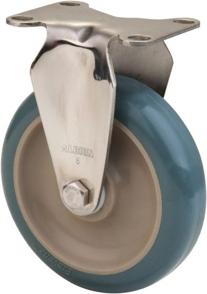 Rigid Caster with Top Plate Mount 5... Albion 4 Inch Diameter x 1-1/4 Inch Wide 