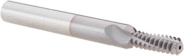 Vargus 80301 Helical Flute Thread Mill: Internal, 3 Flute, 1/4" Shank Dia, Solid Carbide 