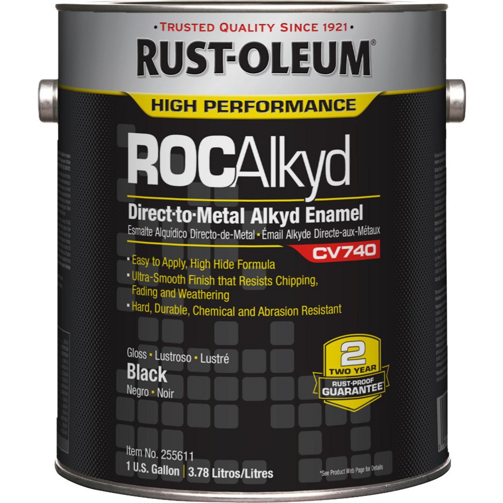 1 Gal Black Gloss Finish Alkyd Enamel Paint