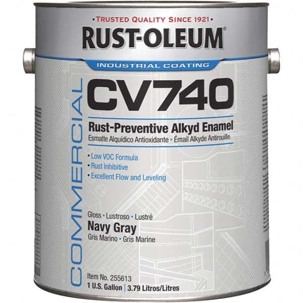 Rust-Oleum 255613 Alkyd Enamel Paint: 1,280 fl oz, Gloss, Navy Gray 