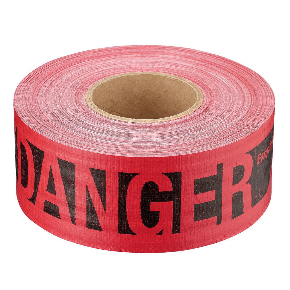 Barricade & Flagging Tape; Tape Type: Tape; Marked; ANSI Warning Tape ; Legend: Danger Peligro ; Material: Plastic ; Overall Length: 500.00 ; Overall Width: 3 ; Color: Red