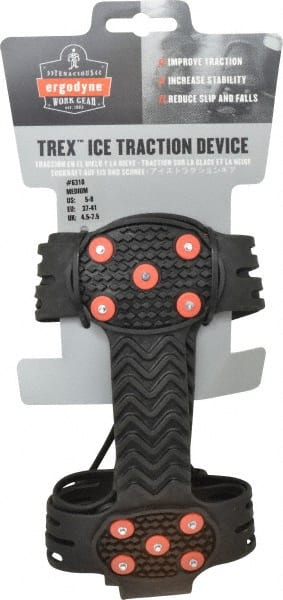 Strap-On Cleat: Stud Traction, Adjustable Cord Attachment, Size 5 to 8