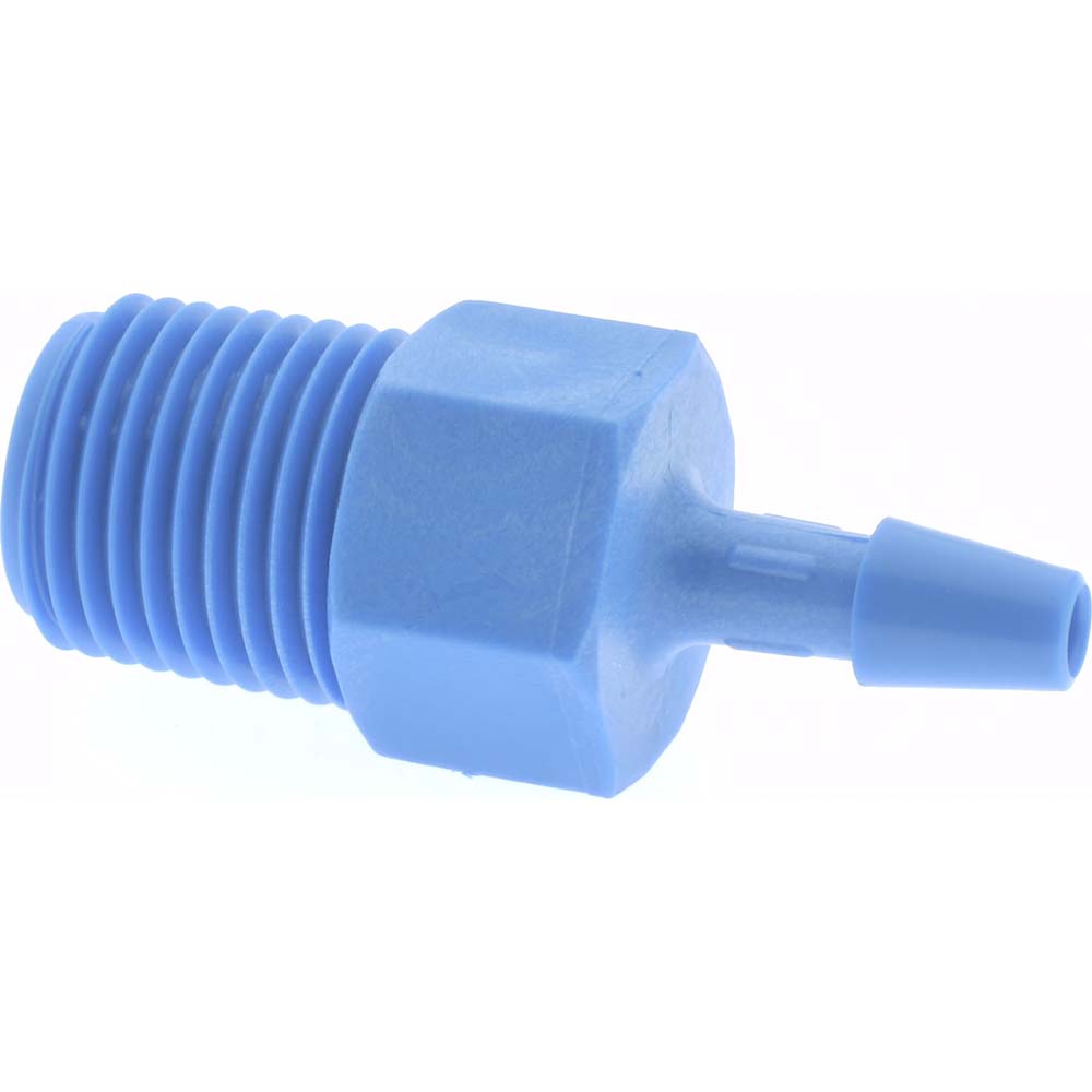 Made in USA Barbed Tube Adapter Single Barb, 1/8" Barb, 1/8" NPT