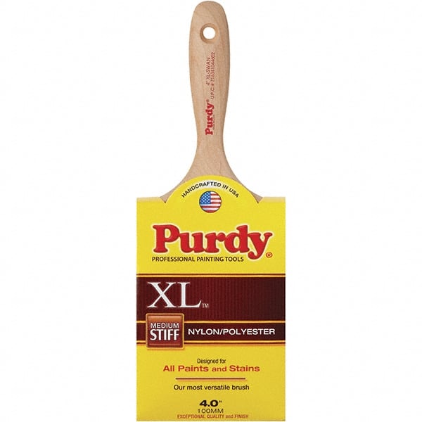 Purdy 144400340 Paint Brush: 4" Synthetic, Synthetic Bristle 